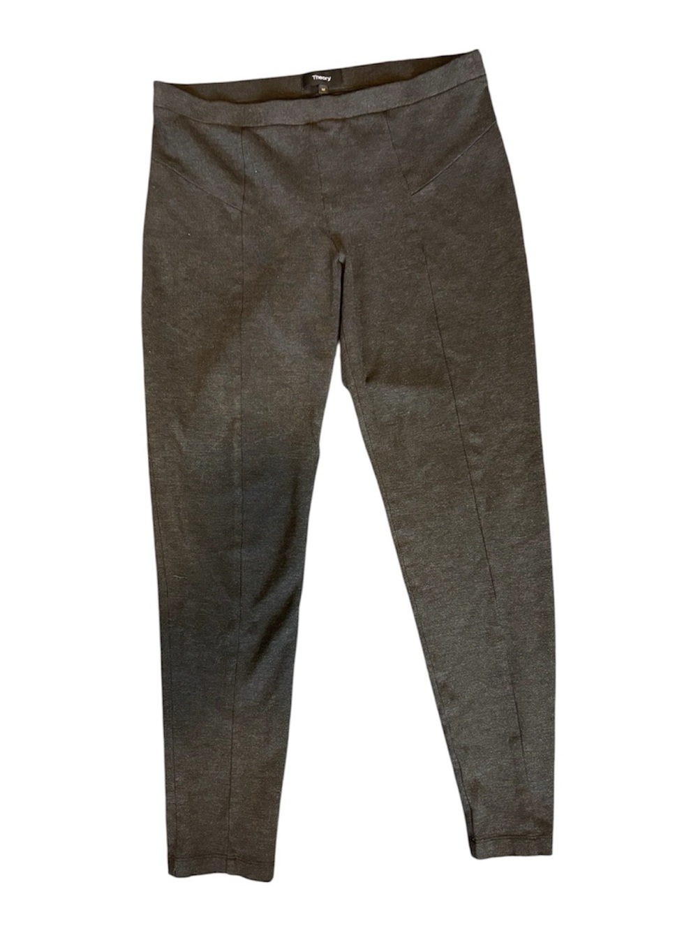 Theory Charcoal Gray Ponte Leggings Pants Size Medium